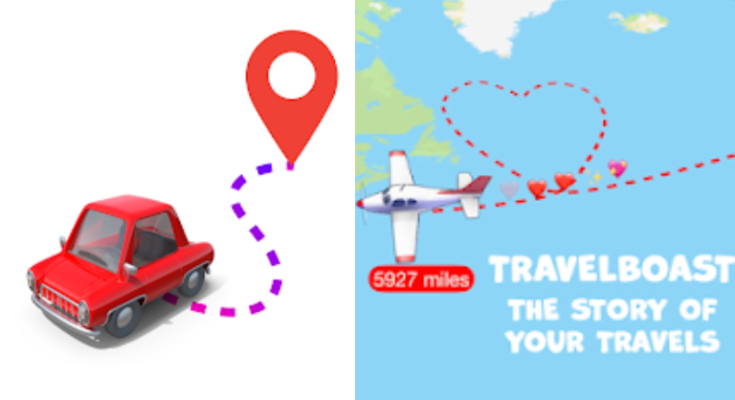 Travel map stetus app